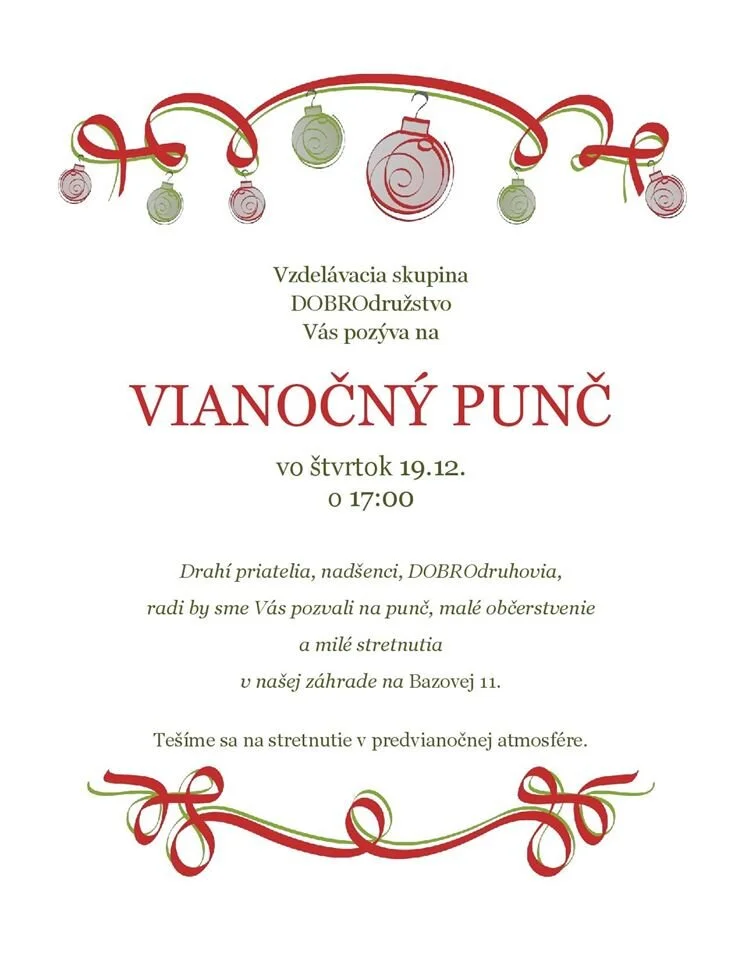 Vianočná Besiedka a Punč!