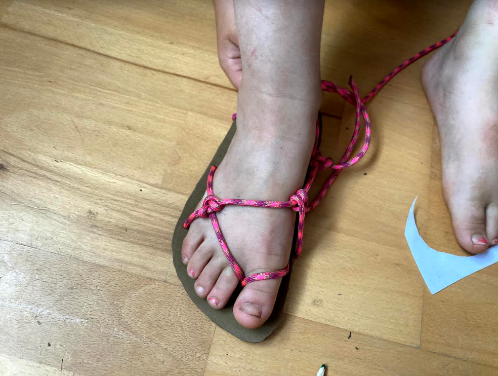 Huarache sandálky, ktoré si deti vyrábajú samé