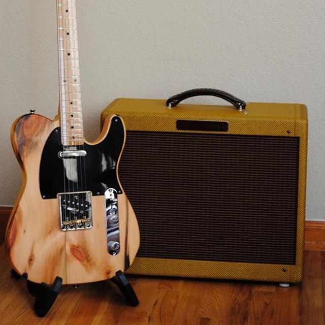 Another custom made of eastern white pine. Gotta love it. #customguitar #reclaimedwood #handmade