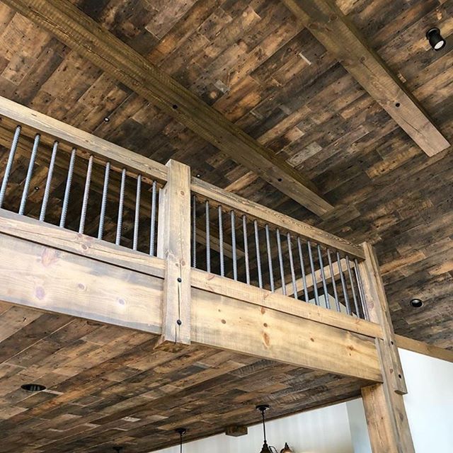 @enterprisewood certainly knows how to utilize old growth from our elevators. Check out their page for more reasons why you should buy reclaimed wood and what it can be used for.  #reclaimedceiling #reclaimedwood #reclaimedwoodwall