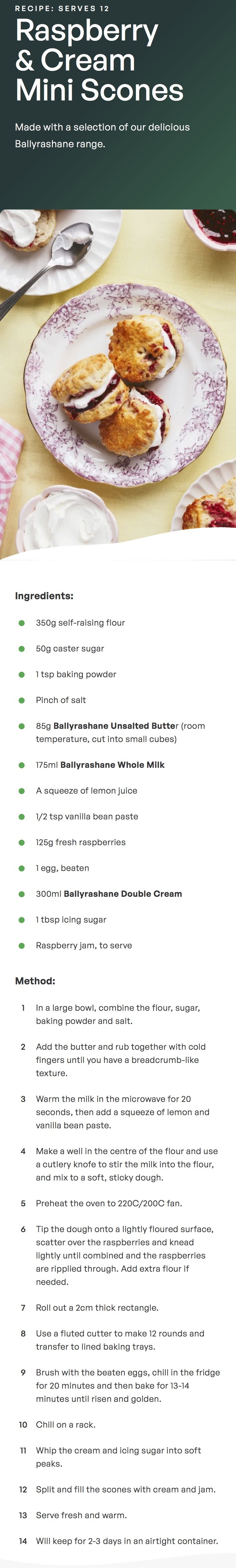  Mini Victoria sandwich cakes with fresh strawberries. Recipe written by Sophie Foot for Lakeland Dairies. 