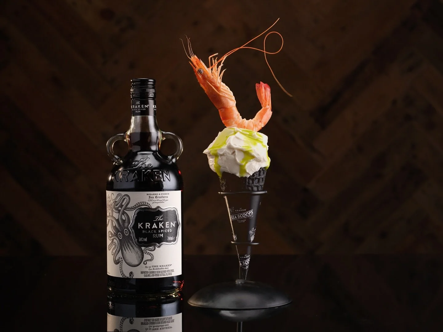 Seafood gelato? Bit fishy&hellip; 🐟🐙🍦 

Earlier this year, alongside my girl @sarahvassallofood, I created  four wild &lsquo;Sea Scoop&rsquo; flavours for @krakenrumuk, served from a pop‑up ice cream van across the UK. 
Mad, messy, and so much fun