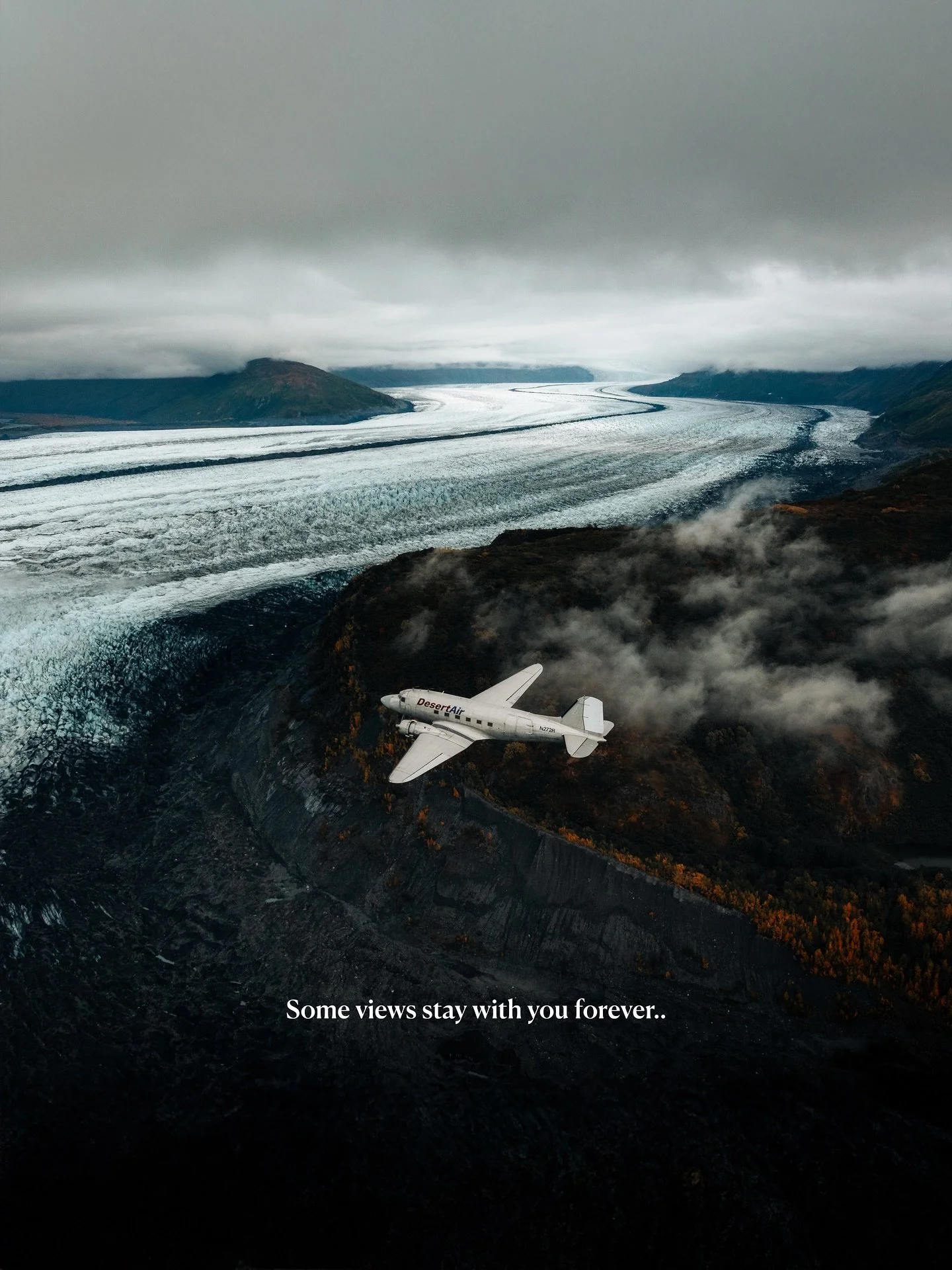 Flying over Alaska is something I will never forget. Endless glaciers, rugged peaks and untouched wilderness in every direction. A view that puts everything in perspective. It makes you realise how small we are and how incredibly big this world reall