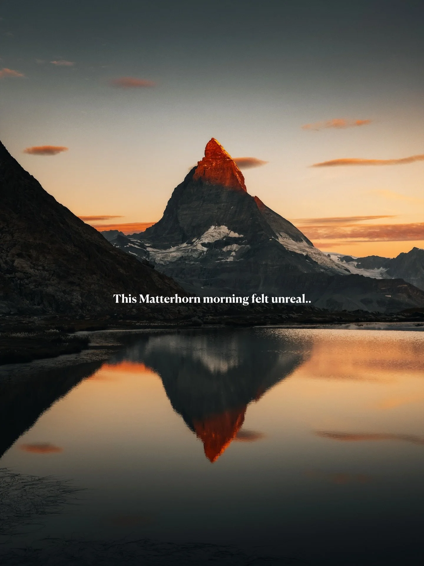 From sunrise to sunset, the Matterhorn never stops impressing me. 

#zermatt #matterhorn #switzerland #photography #madewithlightroom