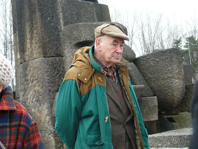 Charles Zelty à Auschwitz en 2010