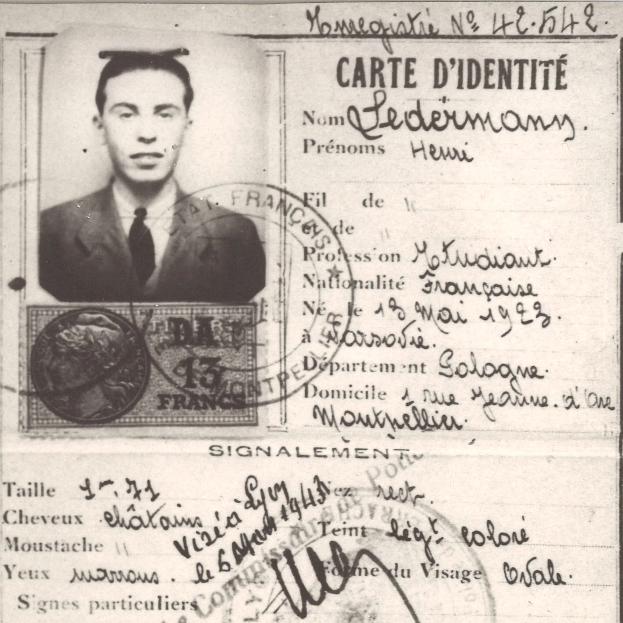 Henri Ledermann [alias Lejeune] (F)