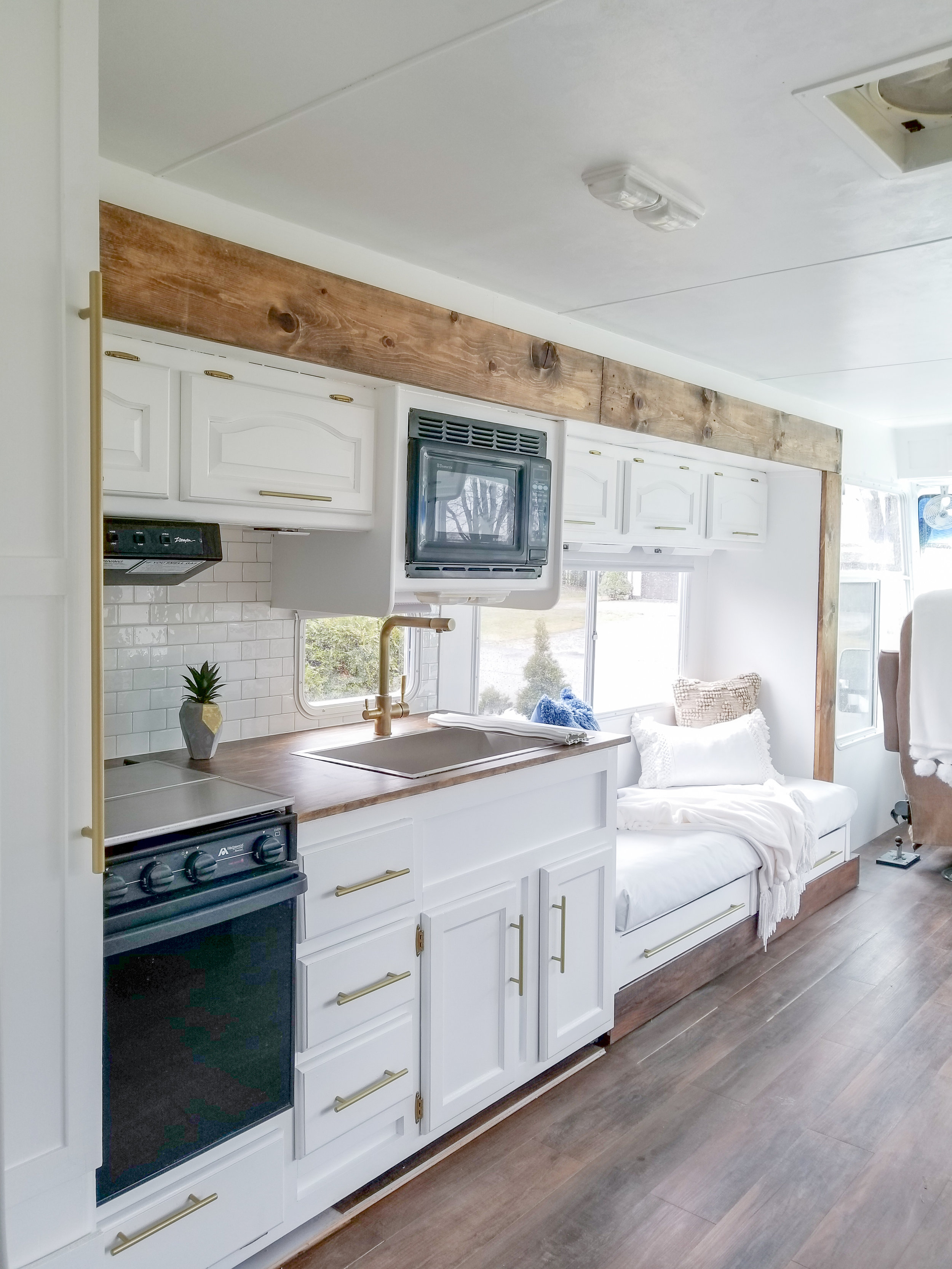 Class A RV renovated interior