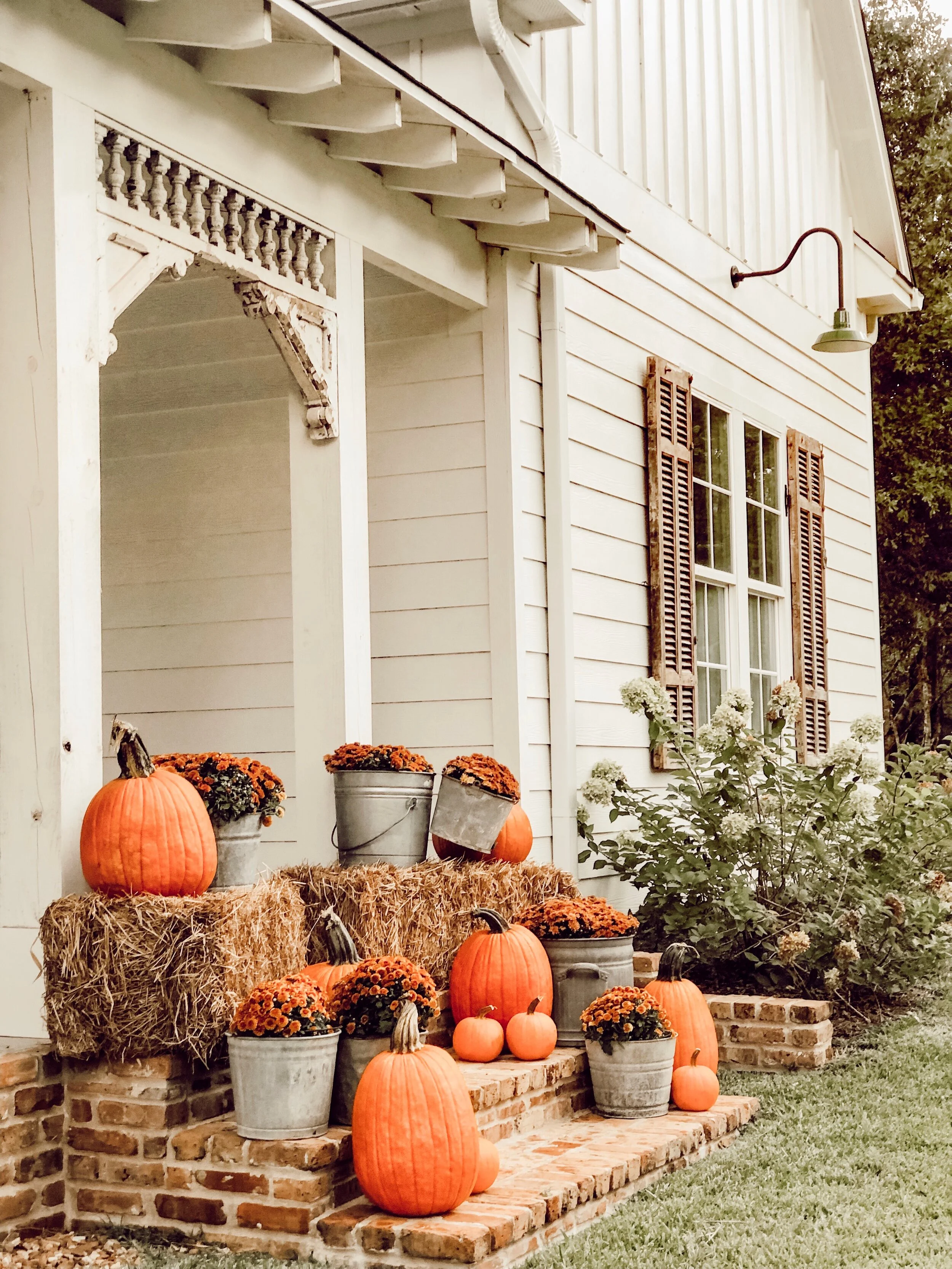 Whitetail Farmhouse Fall Porch