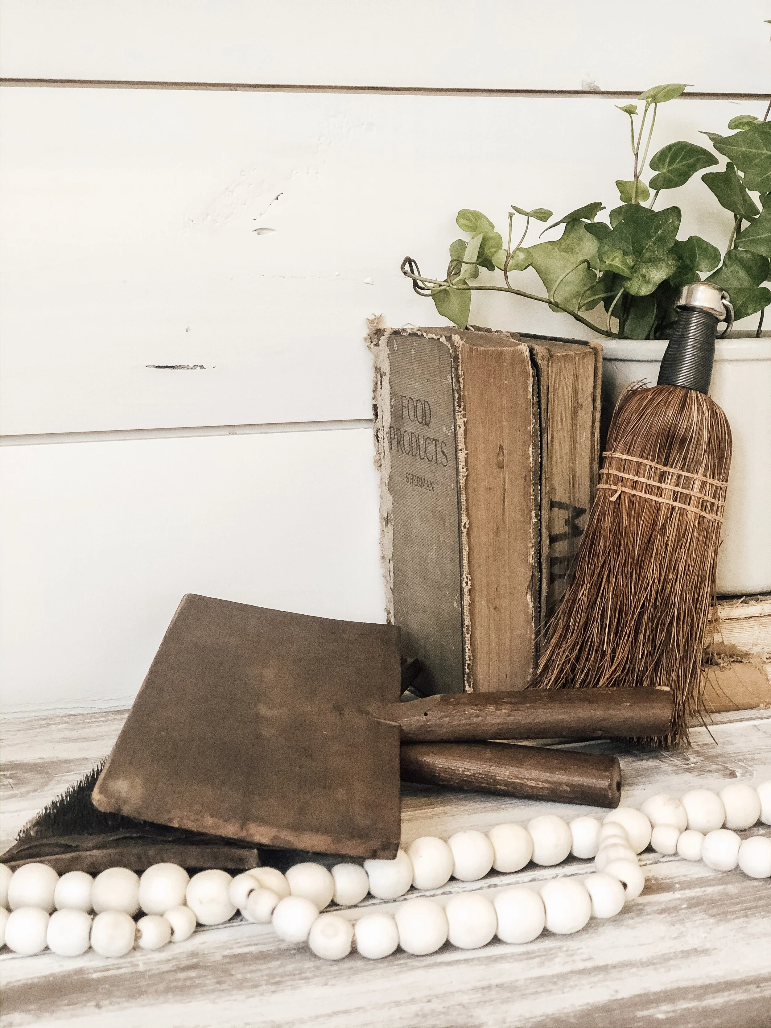 Antique Primitive Wool Cotton Brush — Whitetail Farmhouse