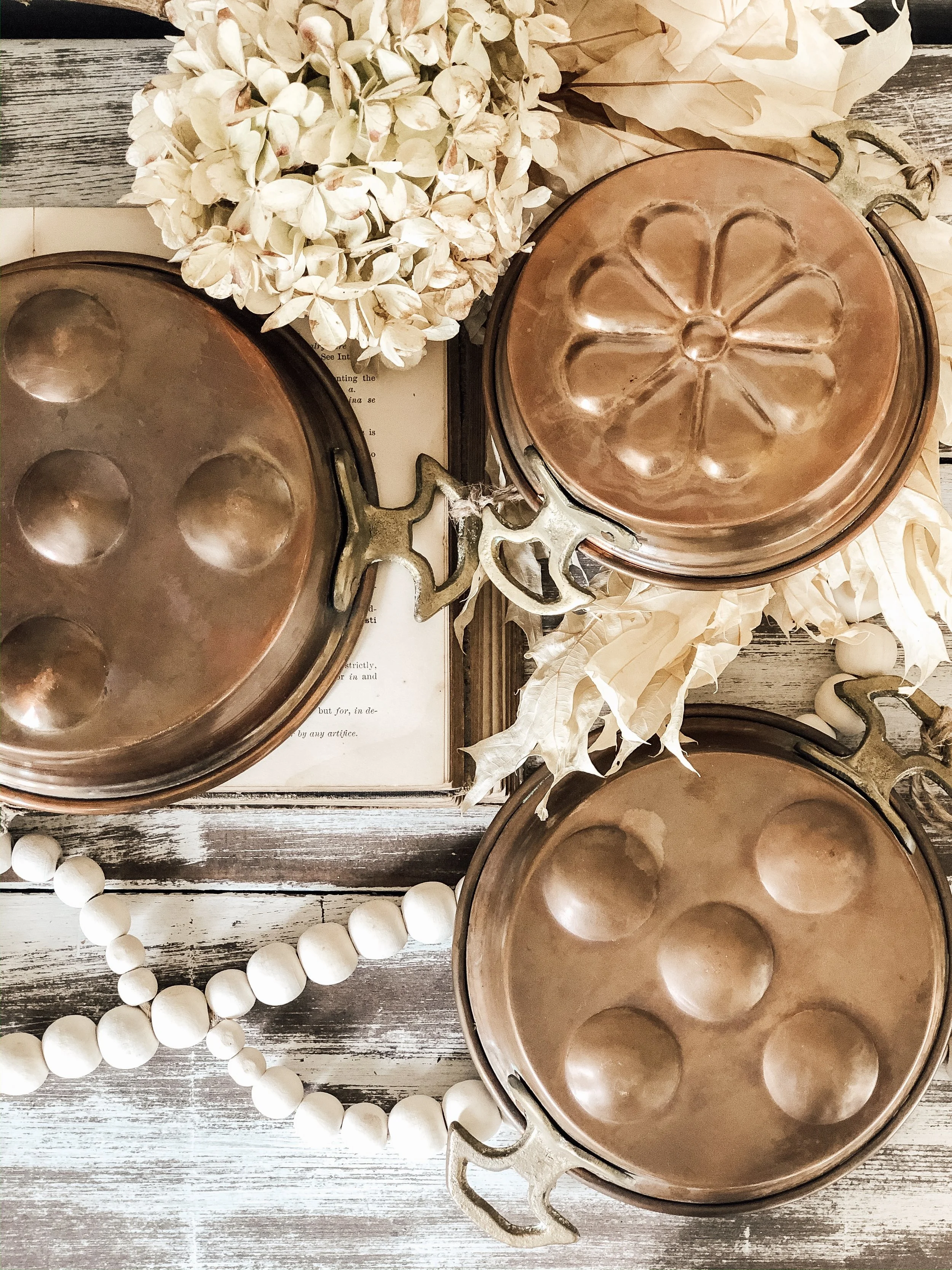 Vintage Set of Copper Molds 