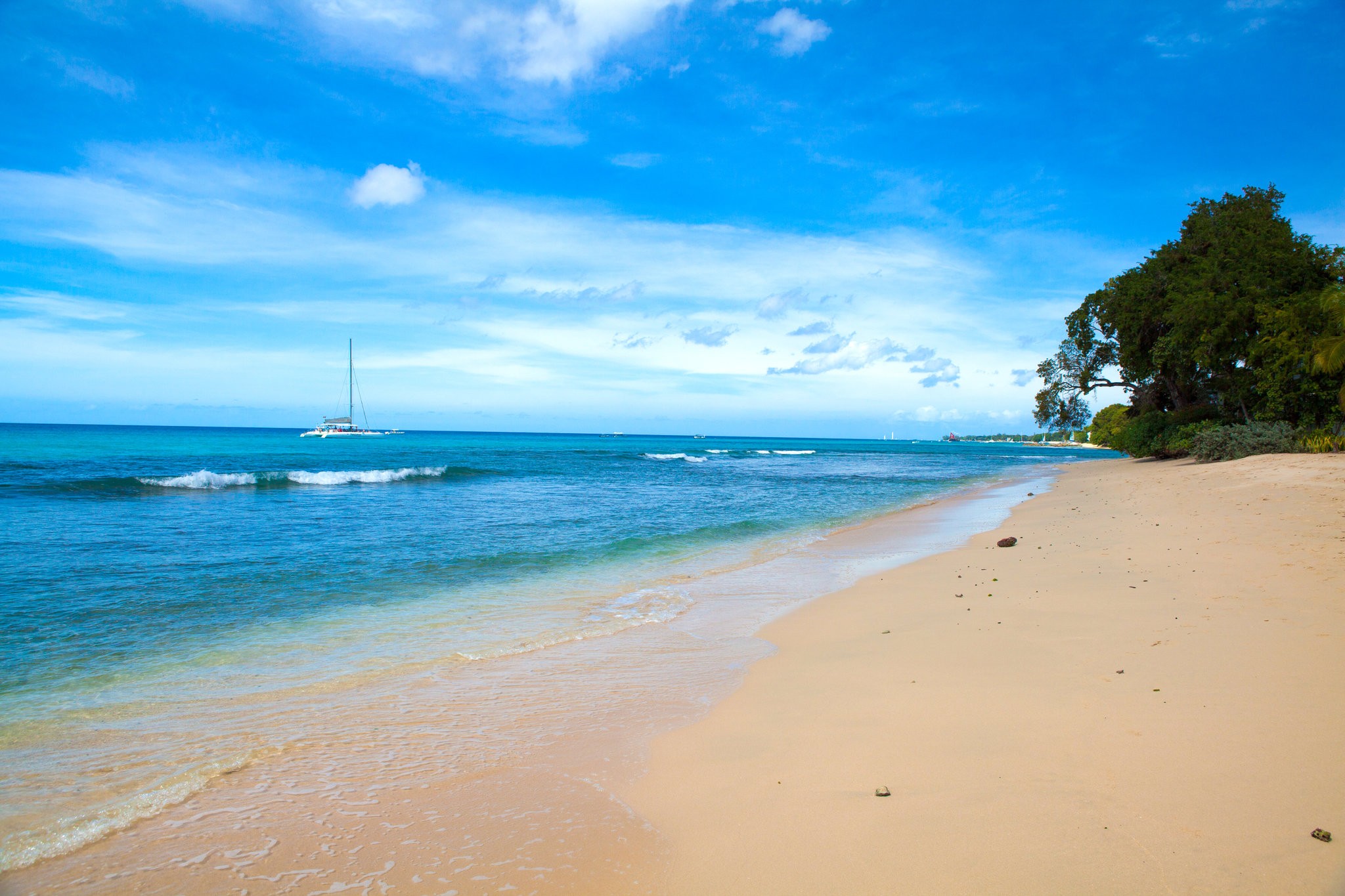 A private beach in Barbados. Credit Julie Chalbaud for The New York Times