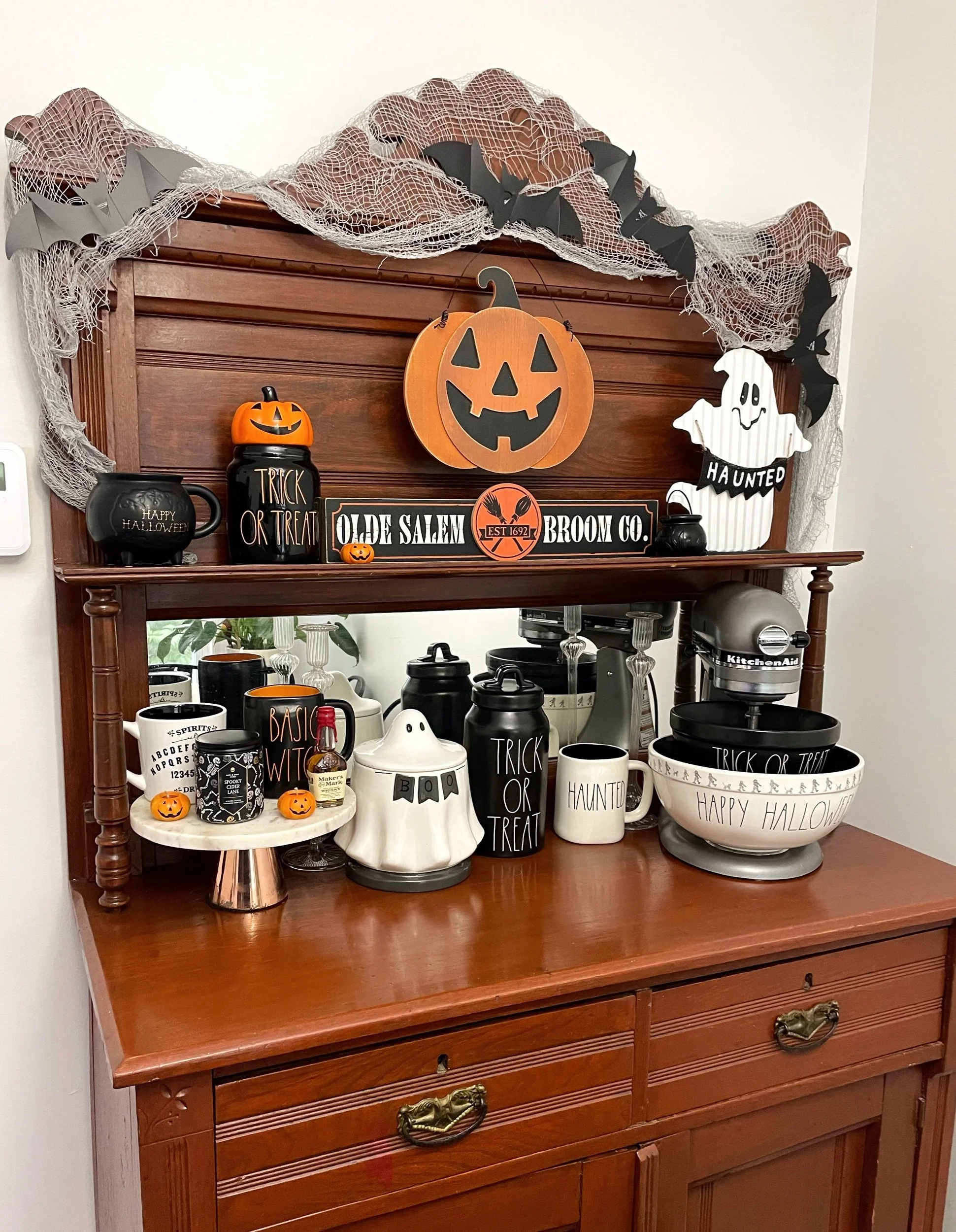 Our Halloween Dining Room Decor (Rae Dunn &amp; more) | 2022