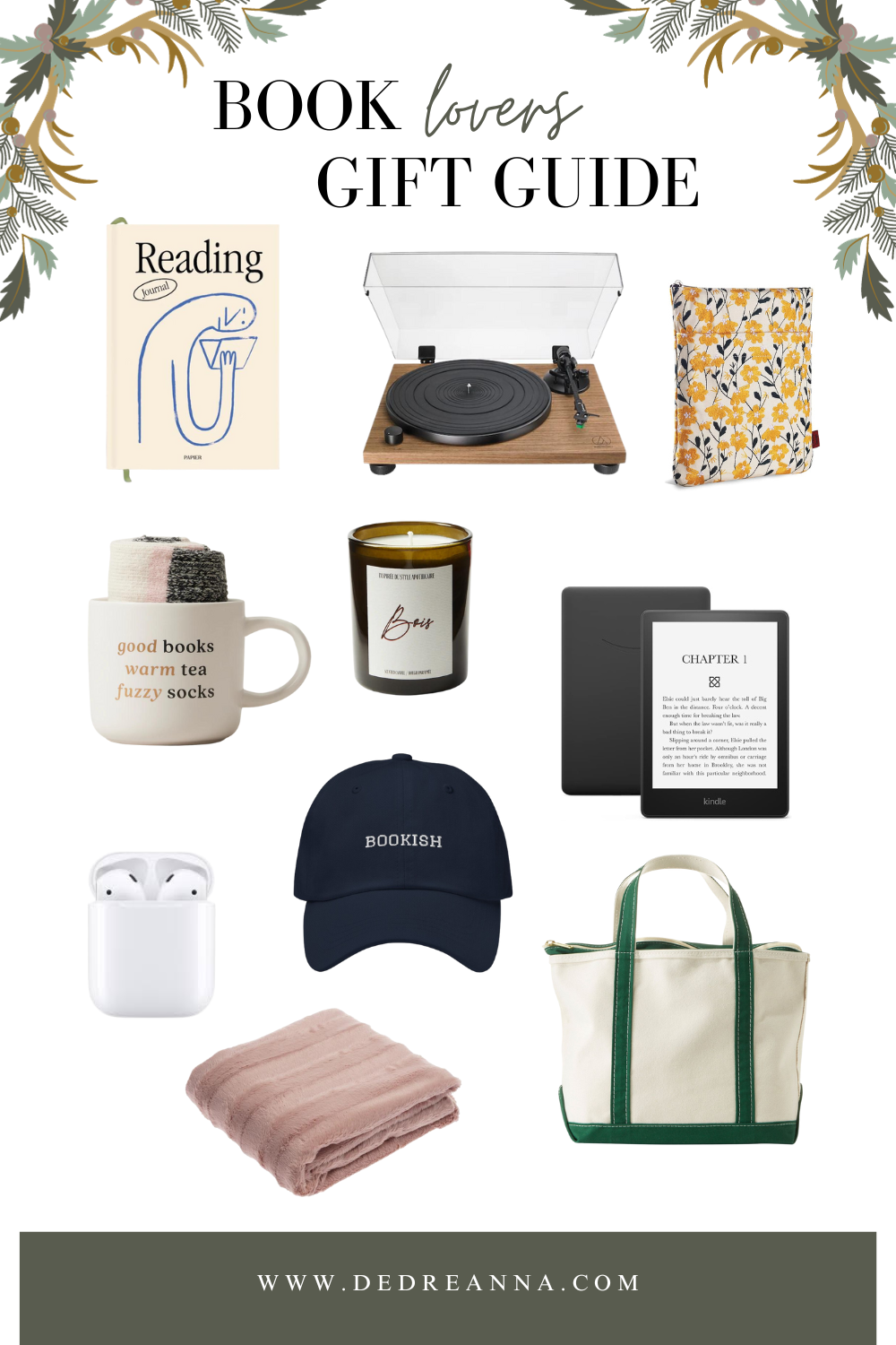 Book Lovers Gift Guide  Christmas 2023 — Dedreanna