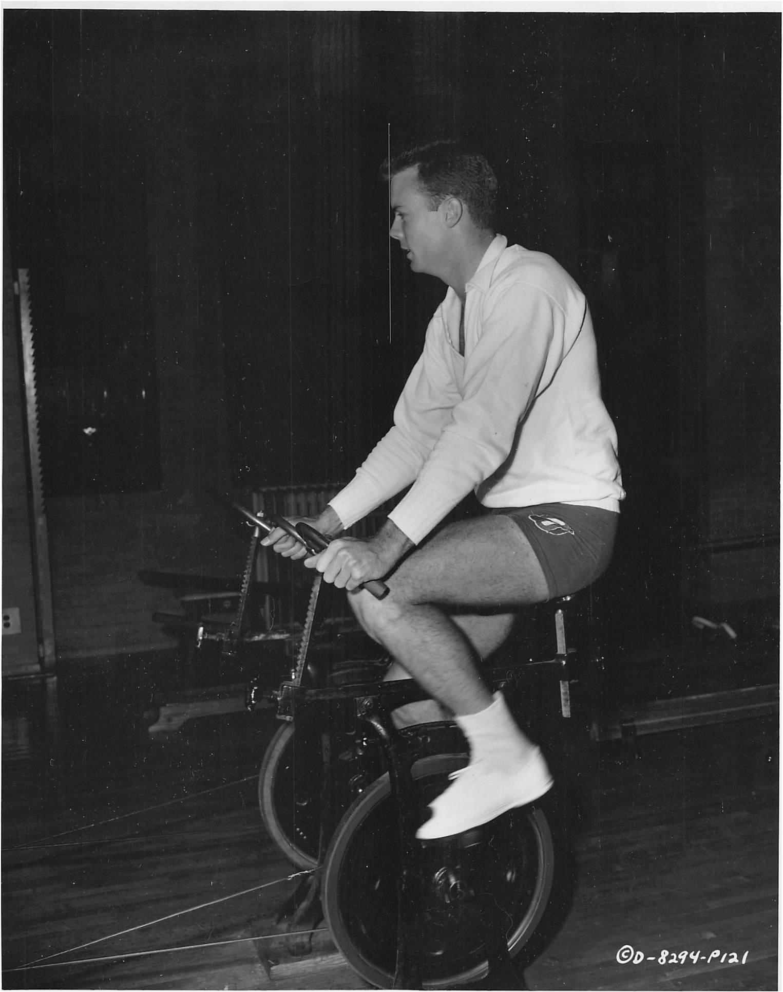  Publicity Photo, Columbia Pictures, West Point, 1954 Bob at West Point gym 