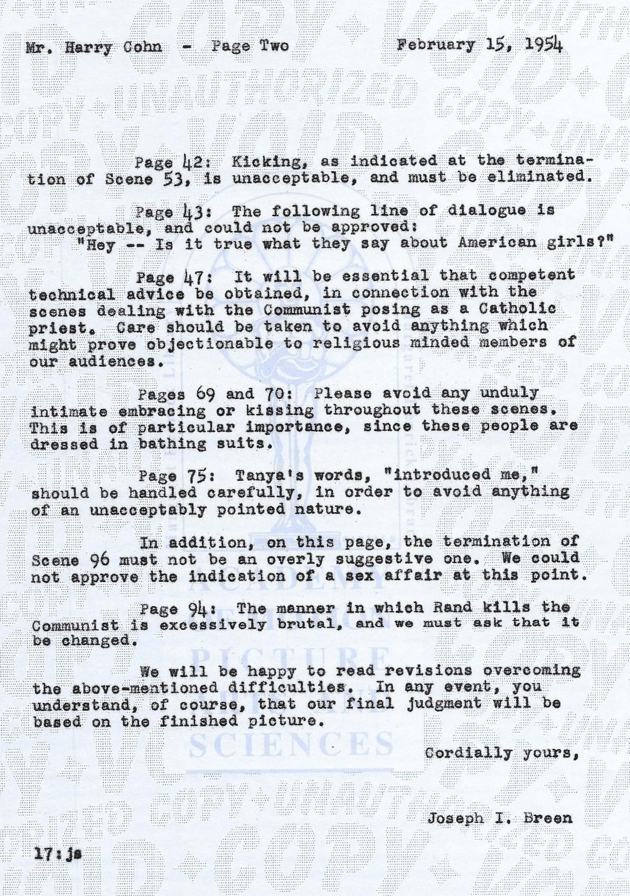   The Bamboo Prison ( aka  Those Reported Missing  and  I Was a Prisoner in Korea)  faced censorship before being filmed and then after its release. (See newspaper articles about censorship in Memphis, Tenn., at end of The Gallery.) Feb. 15, 1954, wa