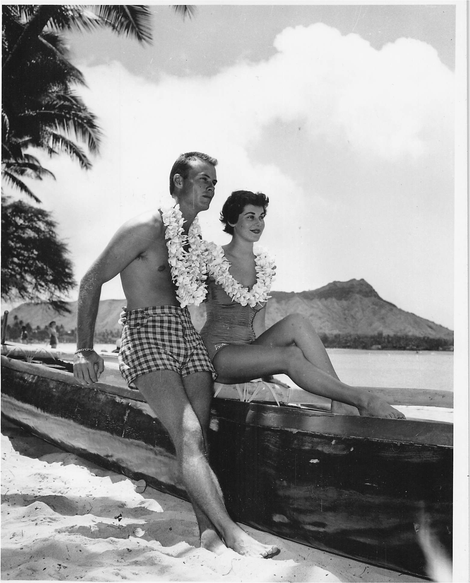  Bob and Miss Australia, Maxine Morgan, Hawaii, Summer 1953. 