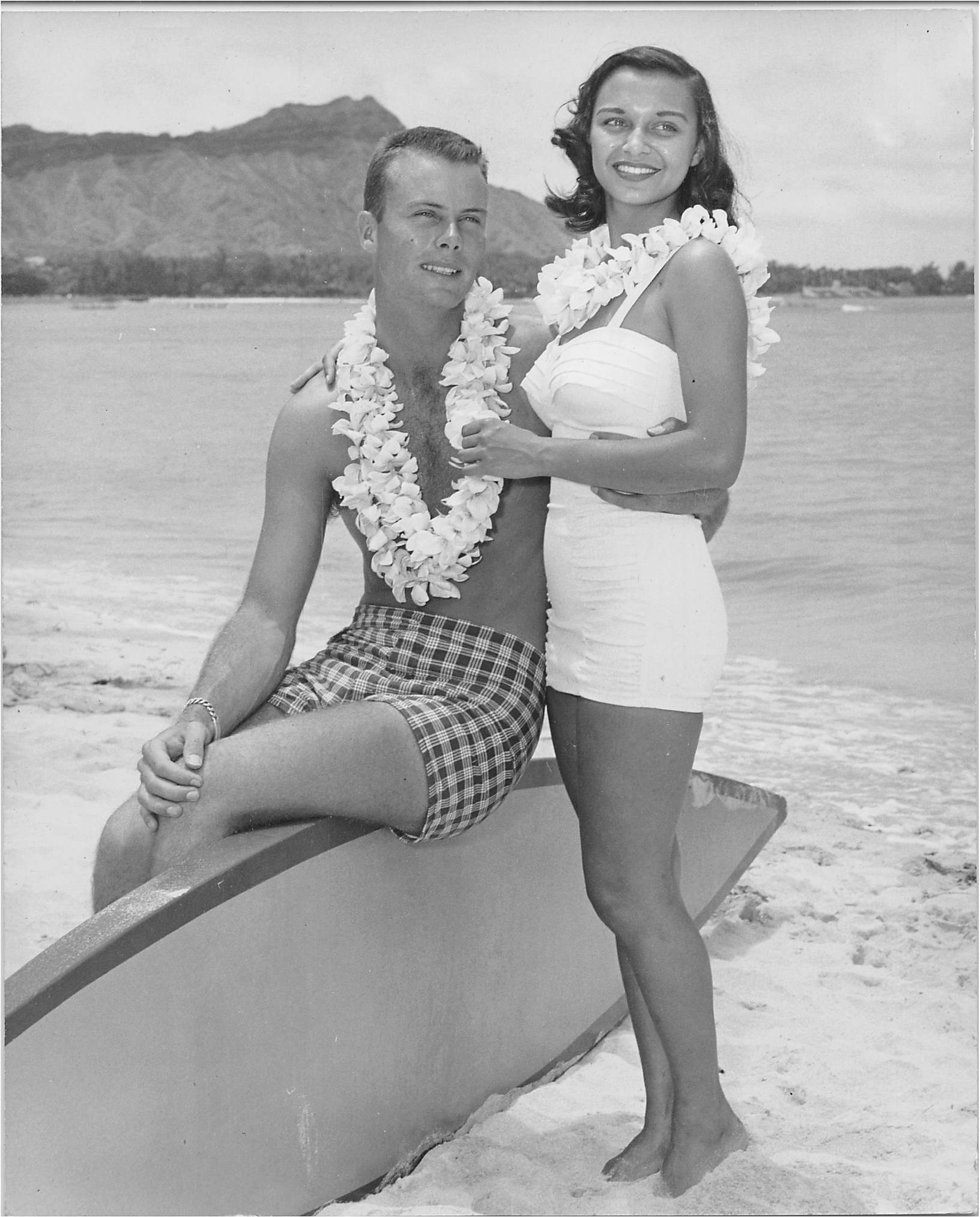  Unidentified woman with Bob, Hawaii, Summer 1953. 