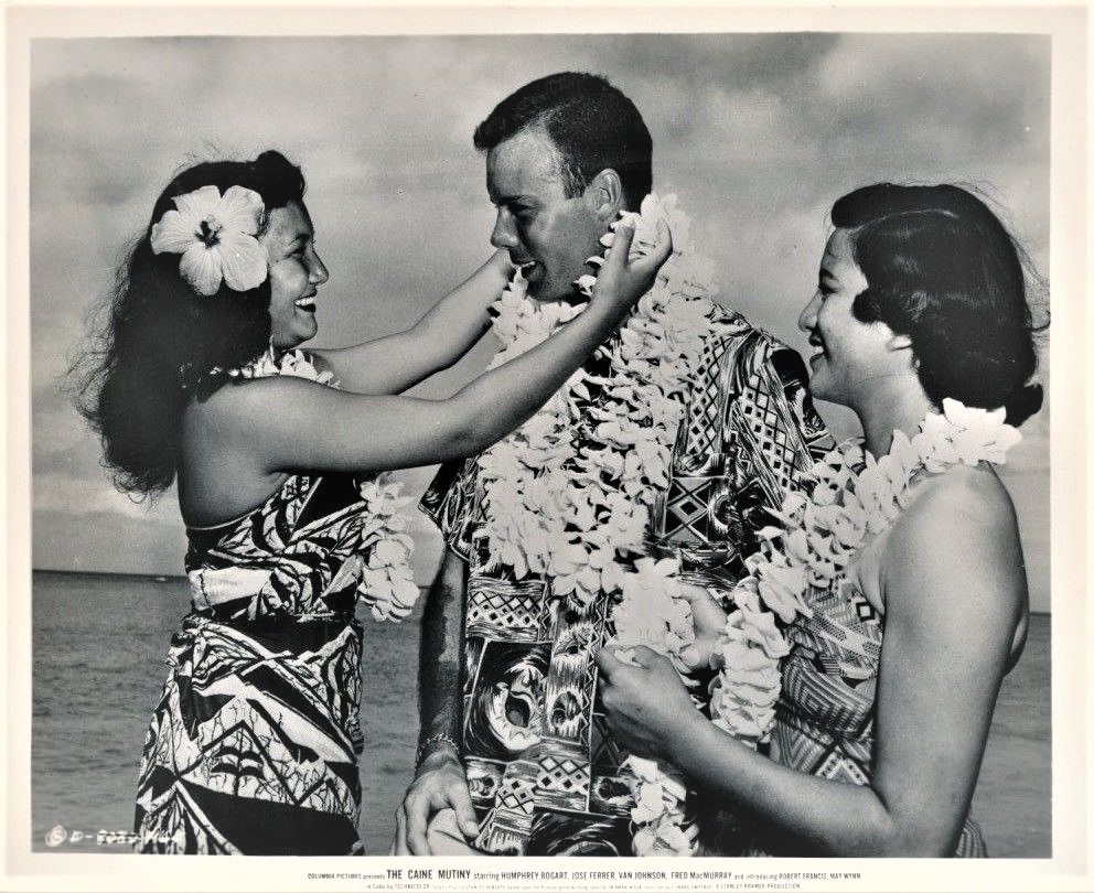  Bob received a traditional welcome to Hawaii. Columbia Pictures, Summer 1953. 