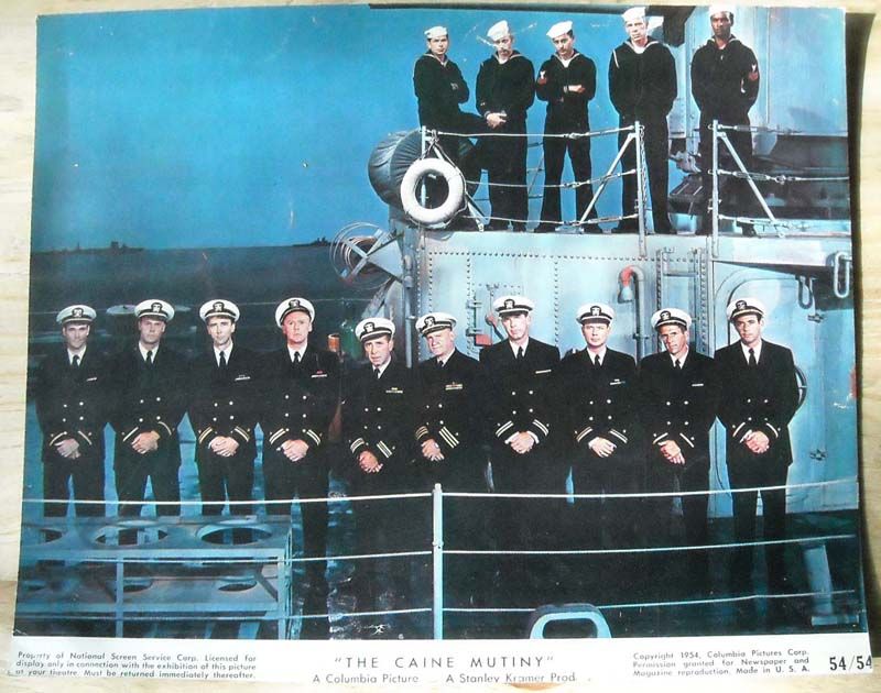  Publicity photo, Columbia Pictures, Summer 1953. Bob is second from left. Don Dubbins who would replace Bob in  Tribute to a Bad Man  is second from left at top of photo.  ( Dubbins and Bob exchange dialogue at one point during the typhoon sequence.