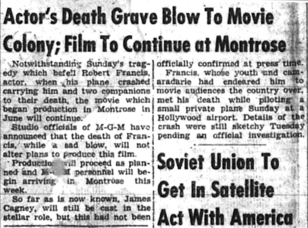   Montrose Daily Press,  Montrose, Colo., Tuesday, Aug. 2, 1955. Courtesy of Adult Services. 