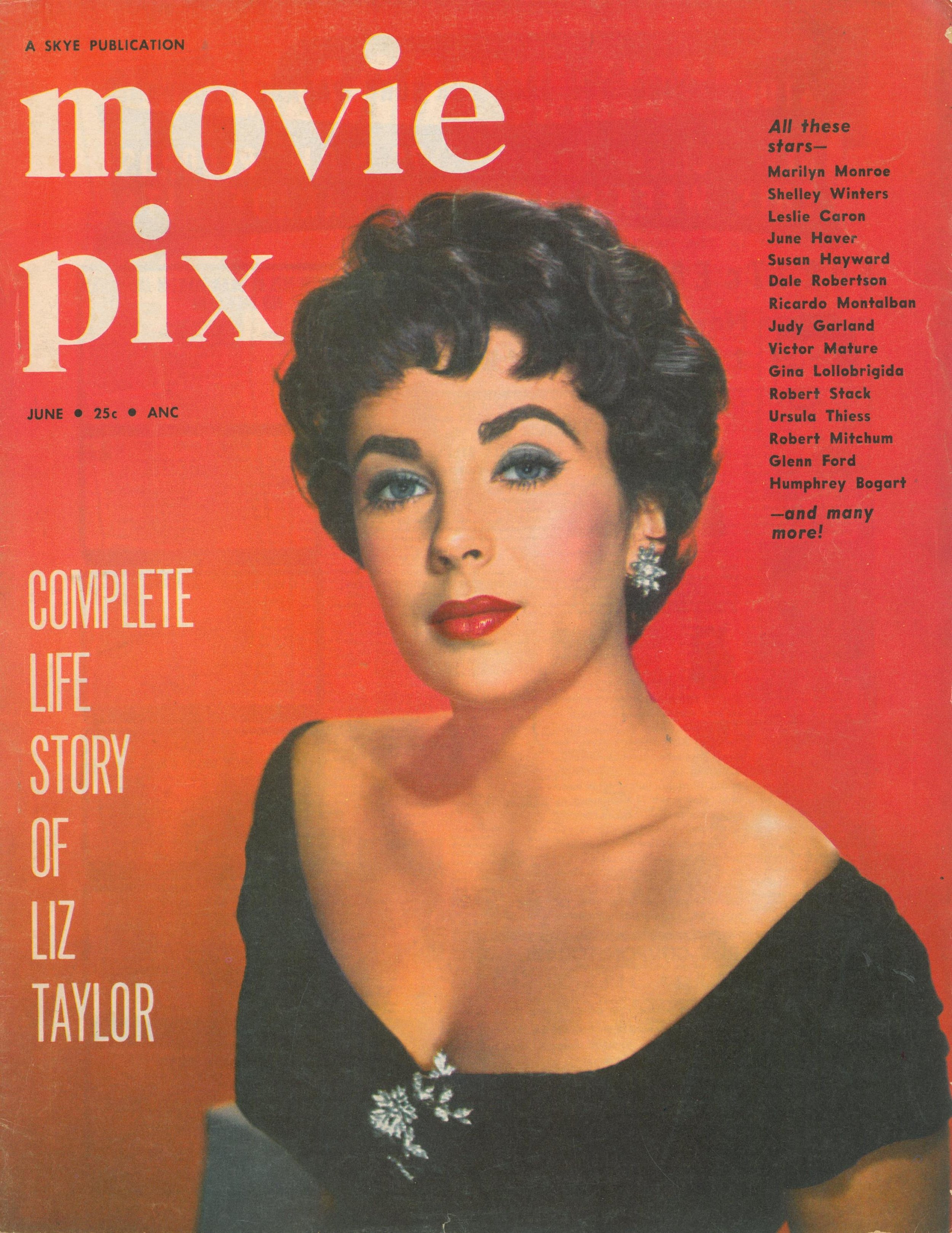   Movie Pix , June 1954, on newsstands in early May 1954. Photo of Bob made when on location in Hawaii, Summer 1953. Columbia Pictures photographer. 