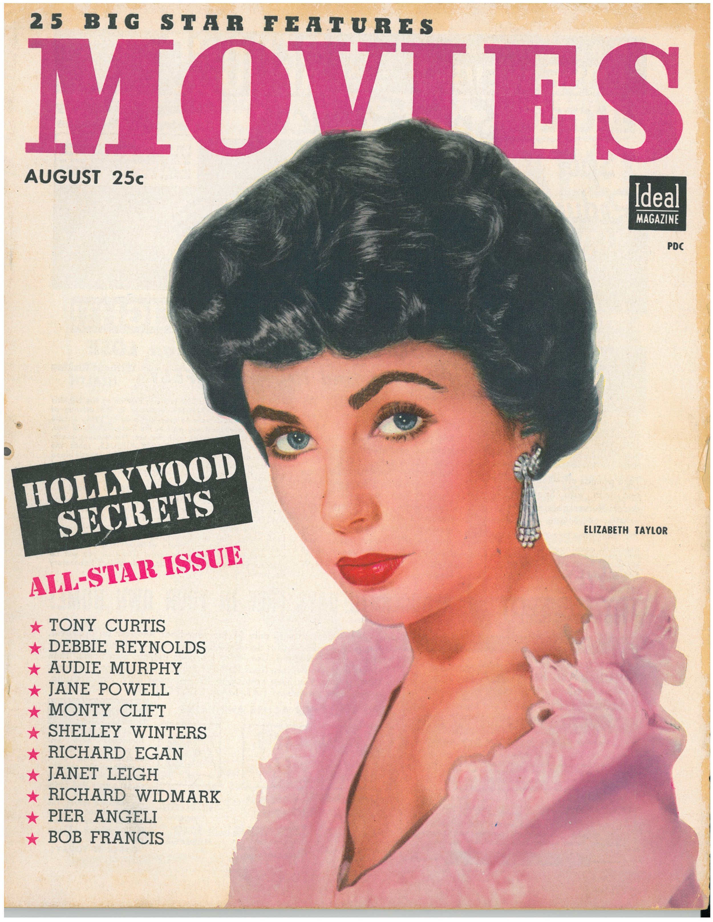   Movies , Aug. 1954, was on newsstands in early July 1954. Most of the photographs for this story were taken a year earlier, Summer 1953. 