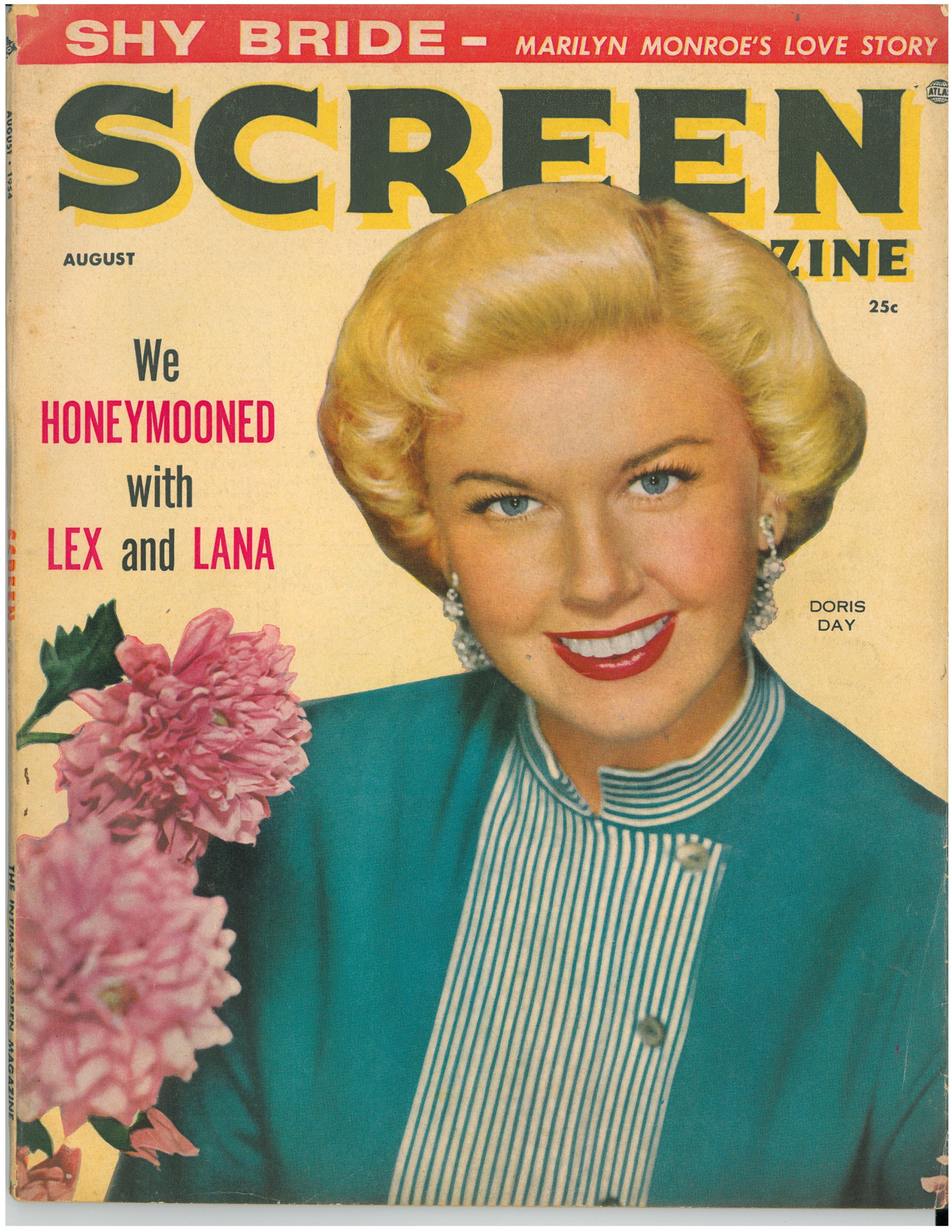   Screen , Aug. 1954. Photos taken Fall 1953.  Several of the photos will appear in other “outdoor” photo stories including one with Columbia contract players Jack Lemmon and Aldo Ray. 