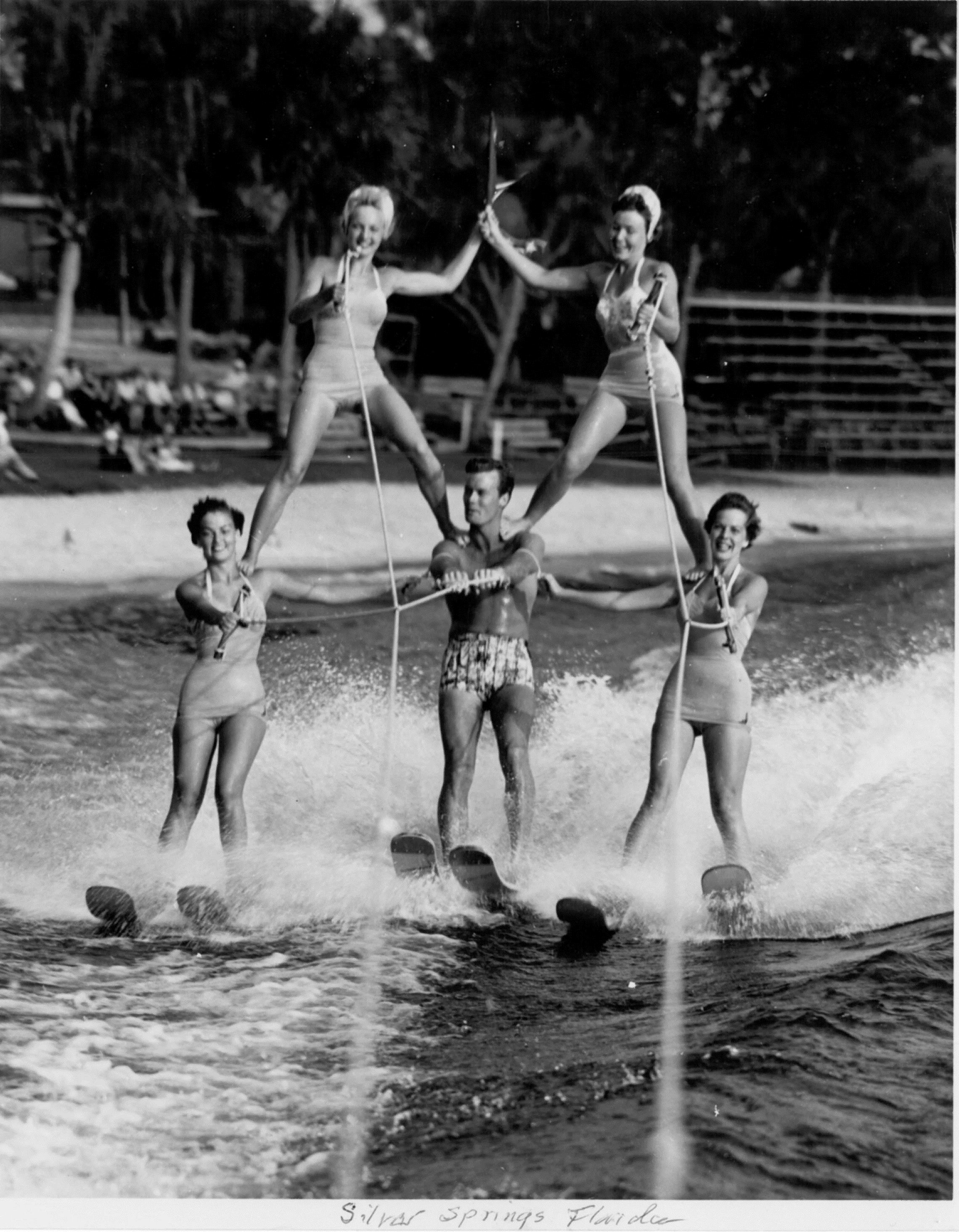  Possible that Bob also stopped in Silver Springs, Fla., and again performed with the water skiers in the water shows there (in different swim trunks). But his sister Lillian may not have the correct location.   