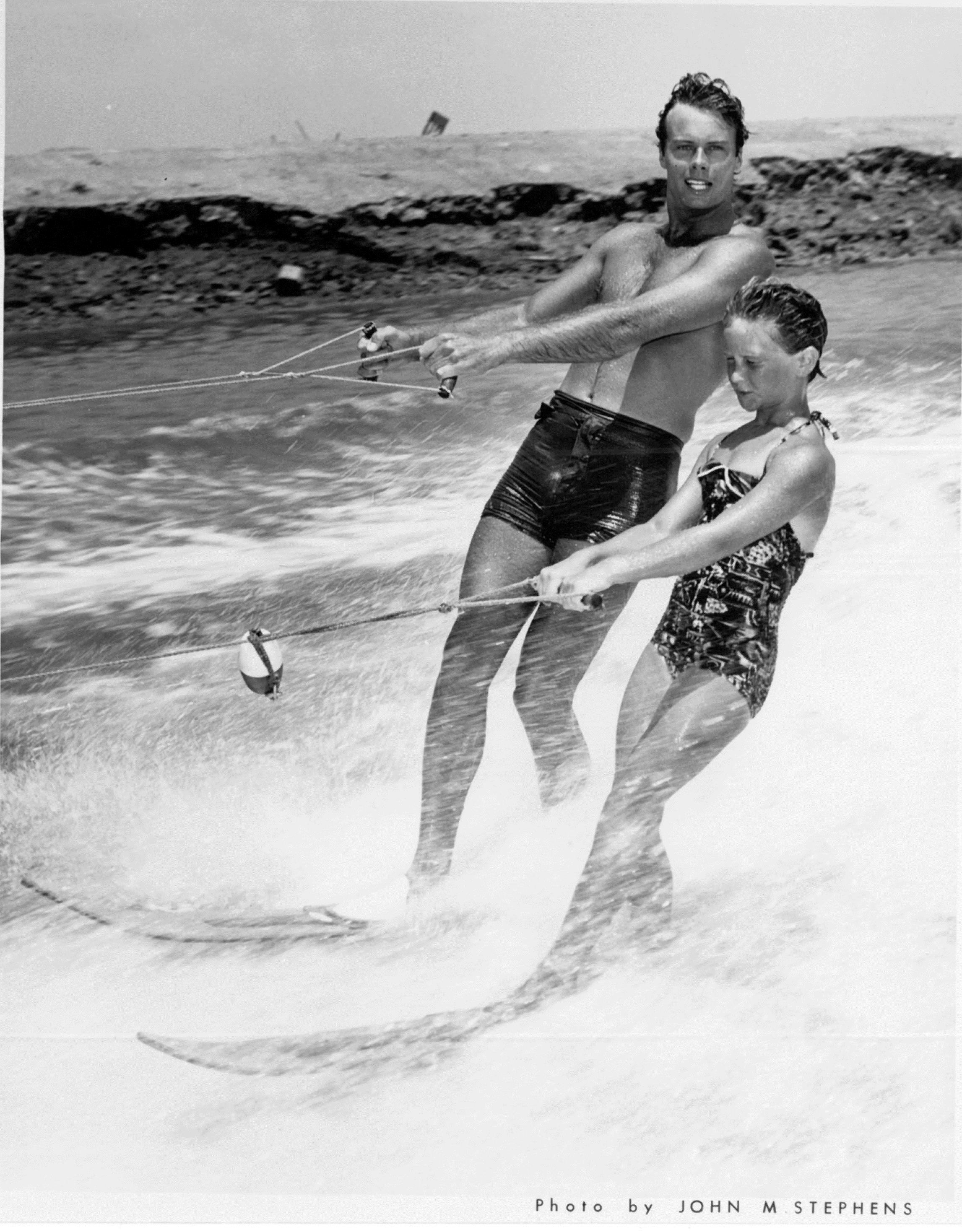  “Bobby skied with this young skiing champion when he visited us at the naval station at China Lake where Sandy was stationed in the mid-1950s.”  Source: Lillian Francis Robins, interview, May 11, 1991.   