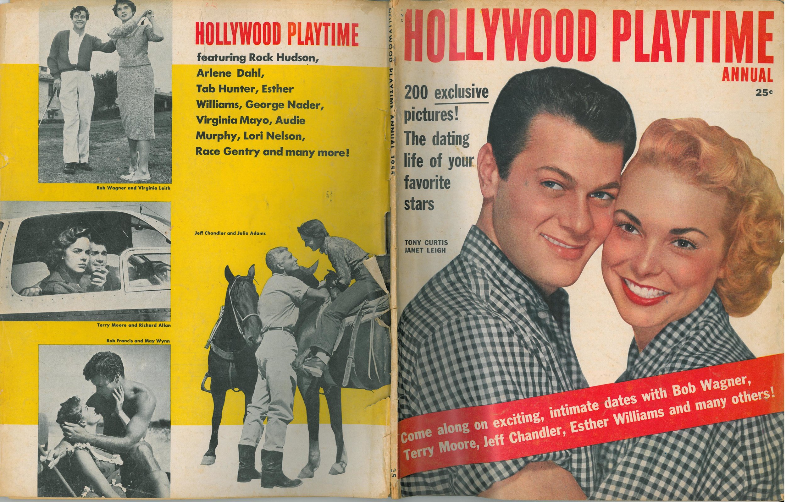  Early 1955. Photos taken early Fall 1954 . Hollywood Playtime Annual 1955.  Photos by Don Ornitz, Globe Photos, New York City. 