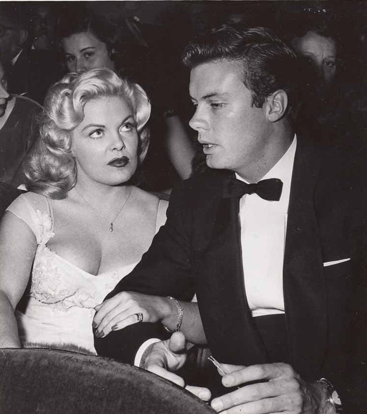  Winter/Spring 1955. Bob attended an event with Cleo Moore, also a young Columbia contract player.  Cleouna Moore (Oct. 31, 1924–Oct. 25, 1973) was usually featured in the role of a blonde  bombshell  in “bad girl”  Hollywood  films of the 1950s. She