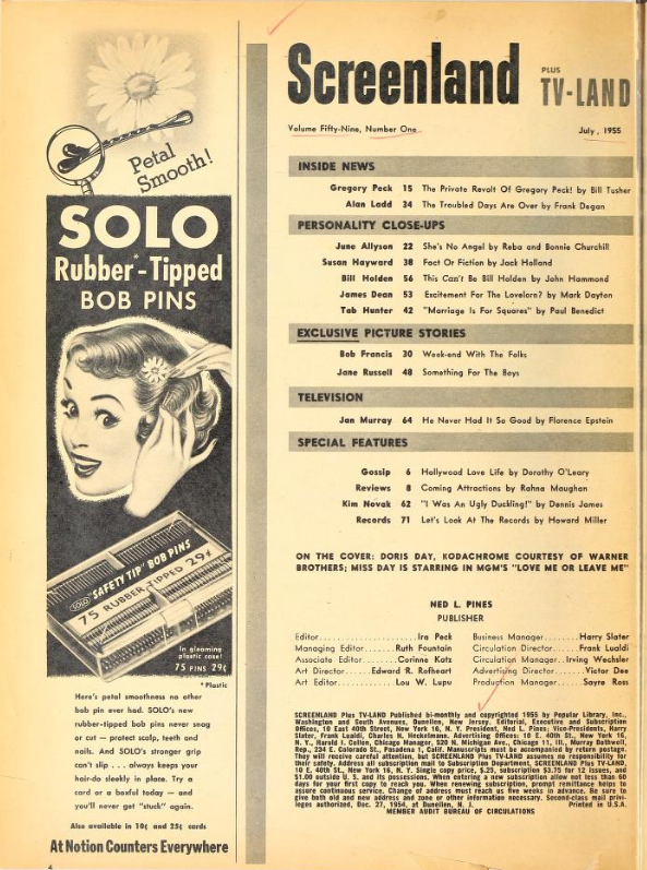   “Back in Hollywood, the PR started spinning even faster. I was interviewed and photographed countless times for movie magazines. ..Most of the stories these magazines cranked out were fabricated pieces of fluff, but it seemed to be what people want