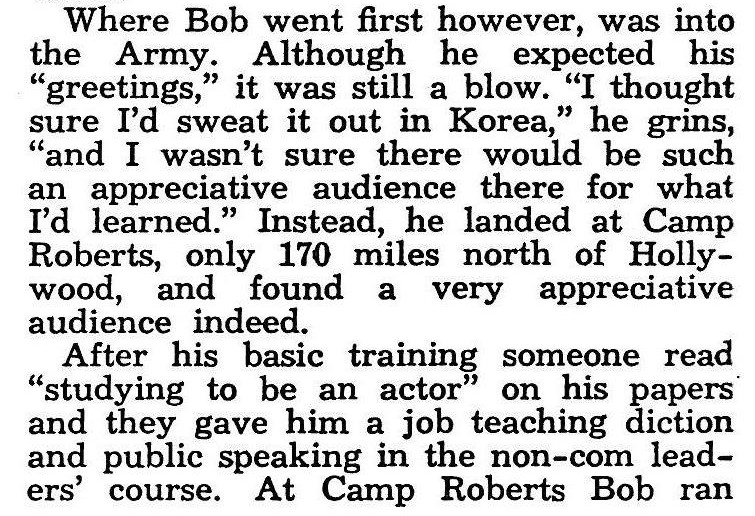  "Bob Francis" by Kirtley Baskett,  Modern Screen , Aug. 1954 