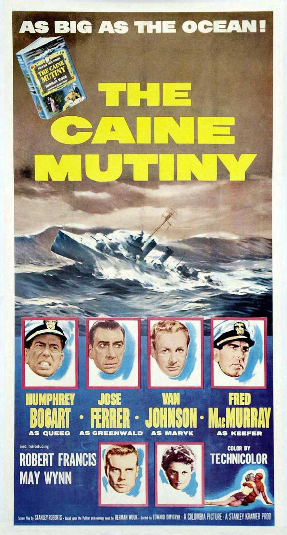  Advertisements for and promotion of  The Caine Mutiny  began in Spring 1954. The film received substantial media attention, including a deluge of stories, photos, etc., focused on Bob. He rose from near obscurity in early 1954 to monthly coverage in