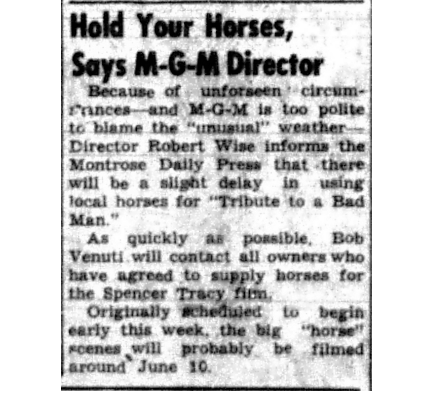   Montrose Daily Press,  Montrose, Colo., Monday, June 6, 1955. Courtesy of Adult Services. 