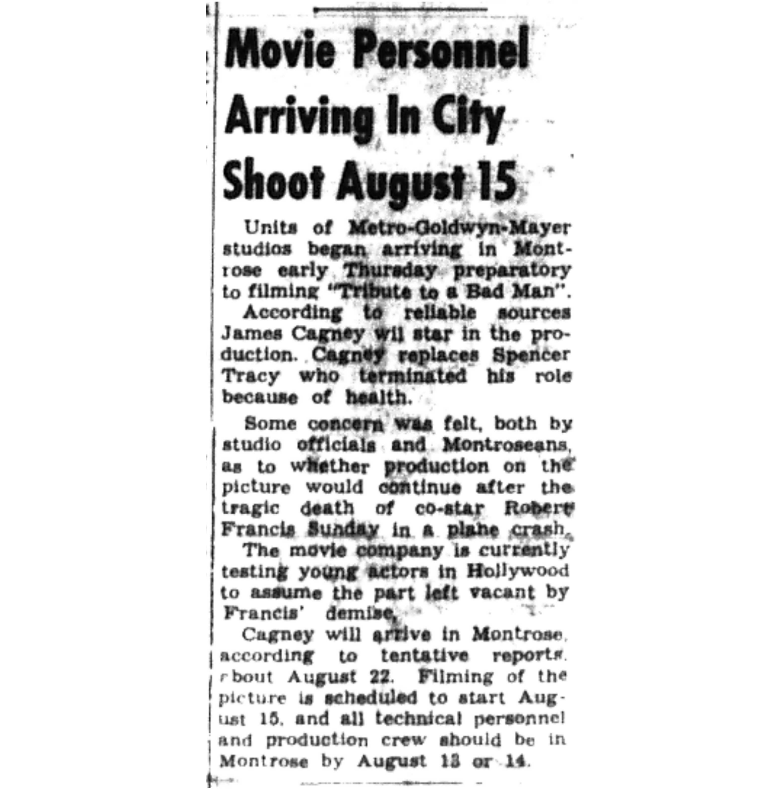   Montrose Daily Press,  Montrose, Colo., Thursday, Aug. 4, 1955. Courtesy of Adult Services. 