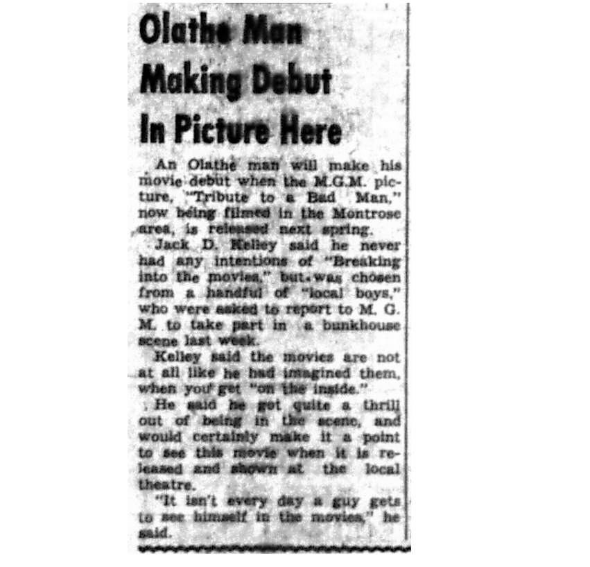   Montrose Daily Press,  Montrose, Colo., Thursday, Aug. 25, 1955. Courtesy of Adult Services. 