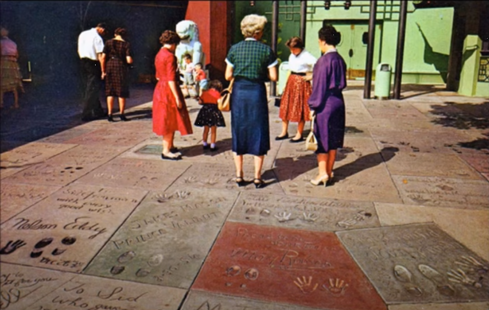  Below: Hollywood Boulevard  and Vine Street, 1952   