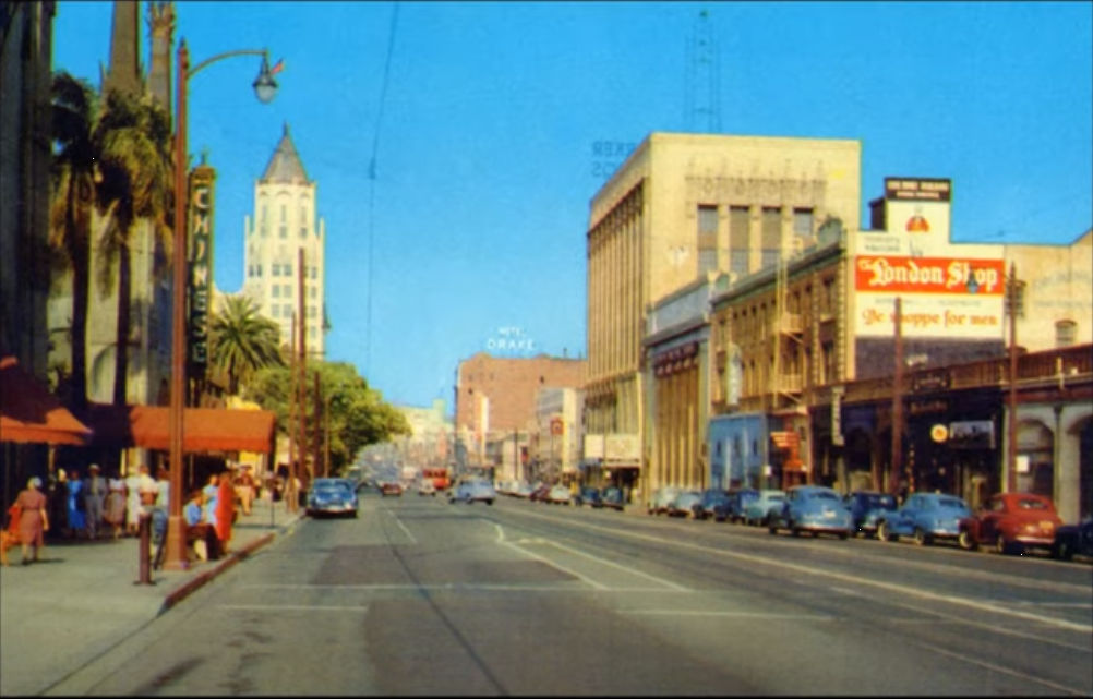  Below: NBC at intersection of Sunset Boulevard and Vine Street, early 1950s 