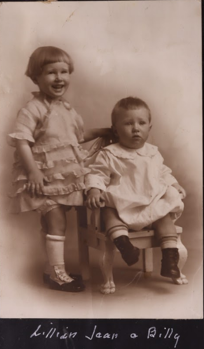  Fran and brother Bill, born in 1920, c 1922-1923.   