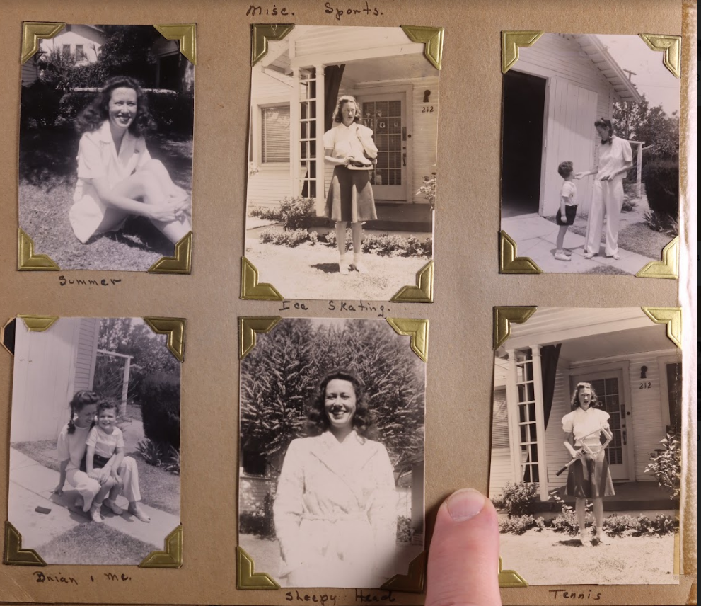  A great love of the outdoors and sports was encouraged in the Francis family. Father Jim enjoyed camping, hunting, and fishing. Fran, Bill, and Bob excelled in many sports. (The boy, Brian, in the lower left corner photo is the son of Betty Jeans Gr