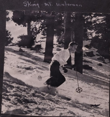 BF skiing Mt. Waterman late 1940s.PNG