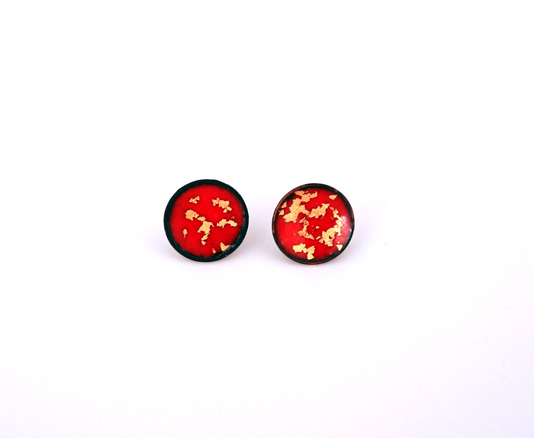 Brincos Ouro Vermelho