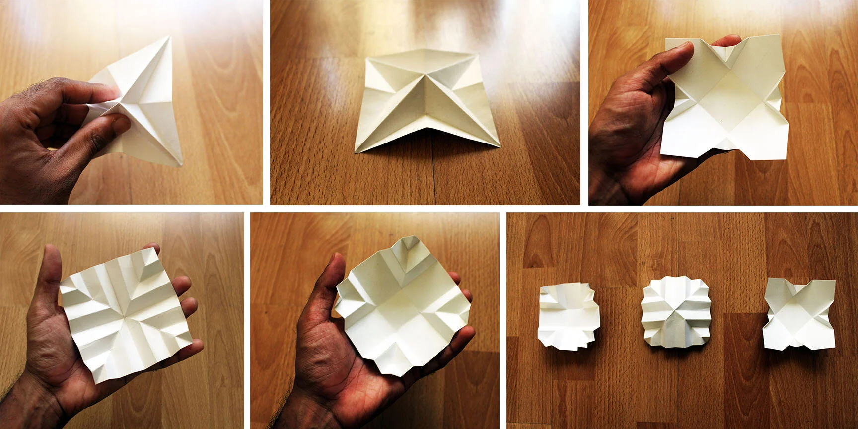 Co-Existing V pleats