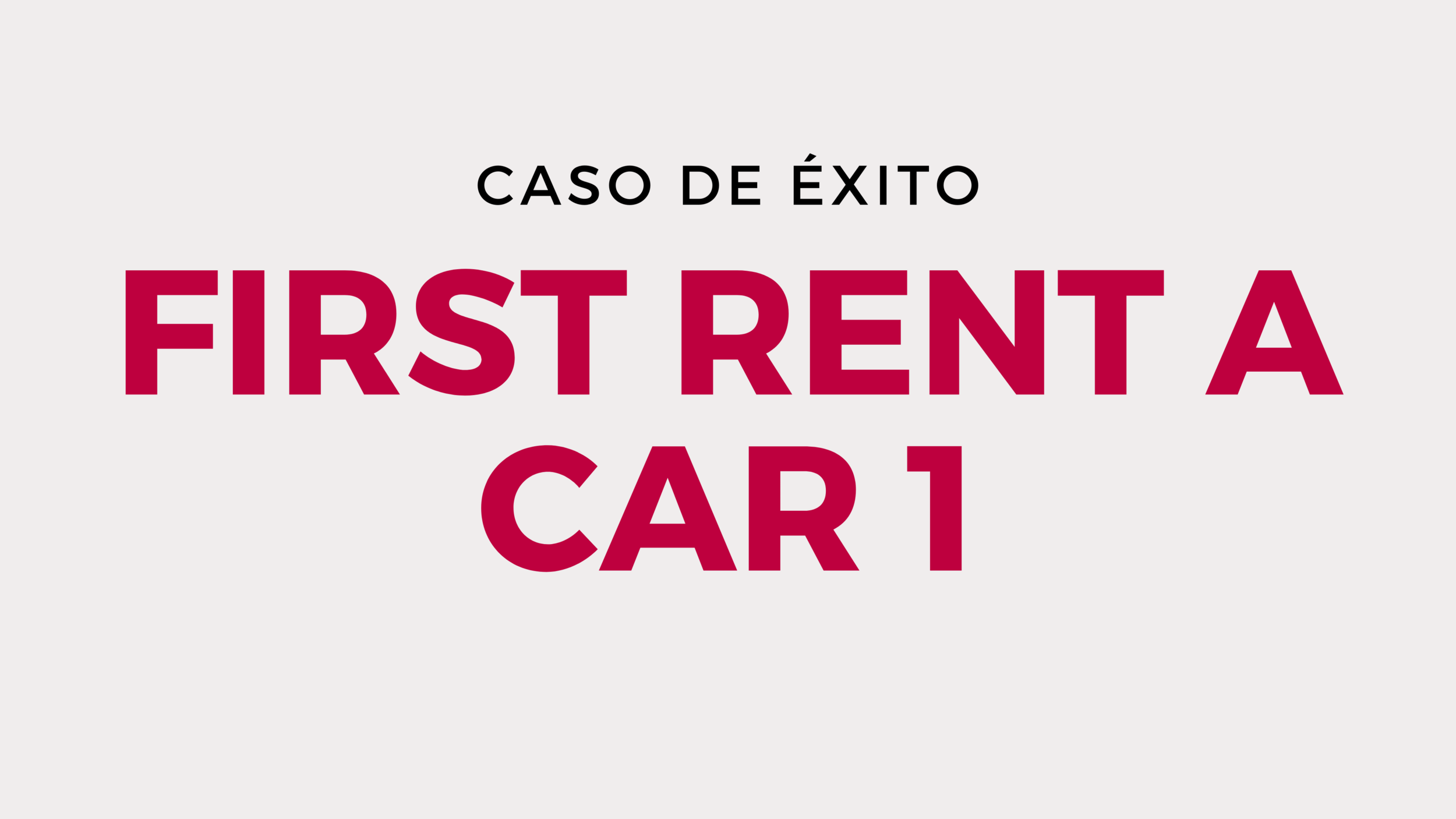 Desarrollo e integración First Rent a Car (Flota de vehículos