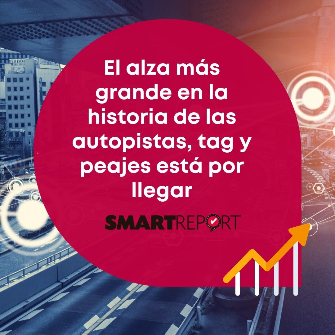El alza m&aacute;s grande 🤢 en la historia de las autopistas, tags y peajes est&aacute; por llegar. No te arriesgues a tener una flota sin control de gastos TAG y peaje✔. http://bit.ly/3UqK21E 👈 &iquest;Tienes una flota de servicios ? Lee ahora en 