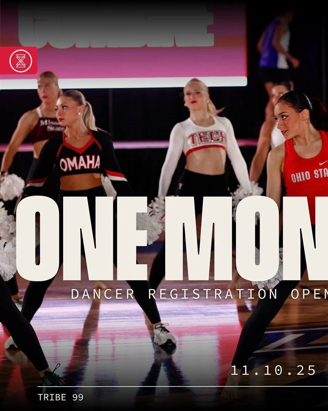 SET YOUR ALARMS ⏰ THE COUNTDOWN IS ON!

You won&rsquo;t want to miss our 10th anniversary event 😏

MAY 15-17, 2026 | Dallas TX

Dancer Registration Opens NOV 10 | 7pm CST 

#TRIBE99 #THEDANCECOMBINE #Danceteamrecruitment #collegedanceteam #recruitin