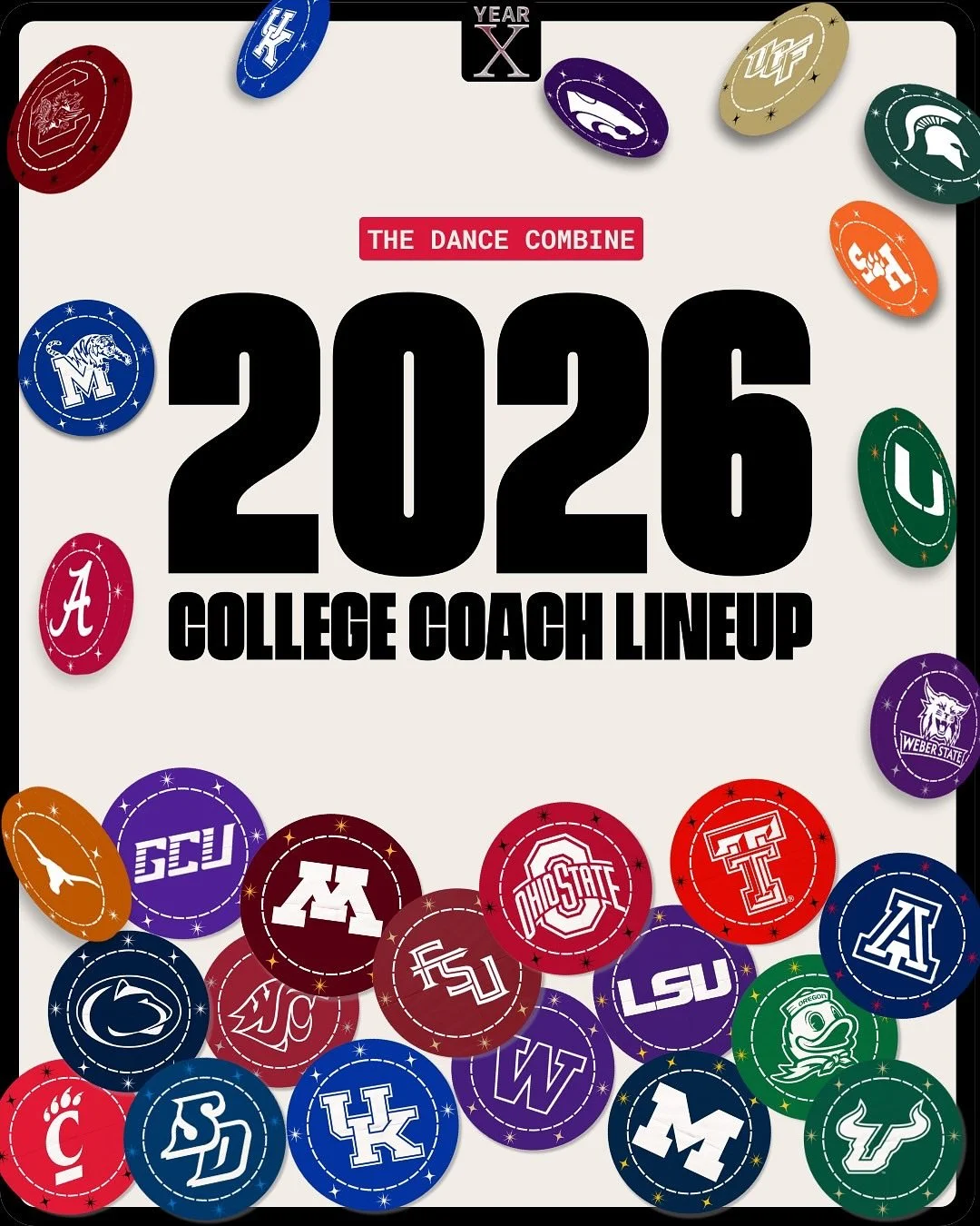 The programs you dream of dancing for&hellip; are coming HERE. 👀

Your first look at confirmed coaches for YEAR X &amp; and more still to come. 💥

Dancer Registration opens MONDAY, Nov 10 | 7 PM CST

Link in bio for all 2026 event details.

#THEDAN