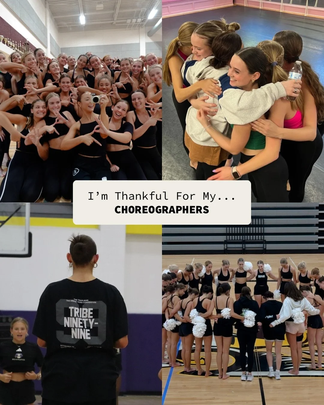 We&rsquo;re counting our blessings 👉 teammates, choreographers, and DANCE. 🤍

Now it&rsquo;s your turn! Repost and add who YOU are grateful for. 🙌

#Grateful #DanceTeam #teammate