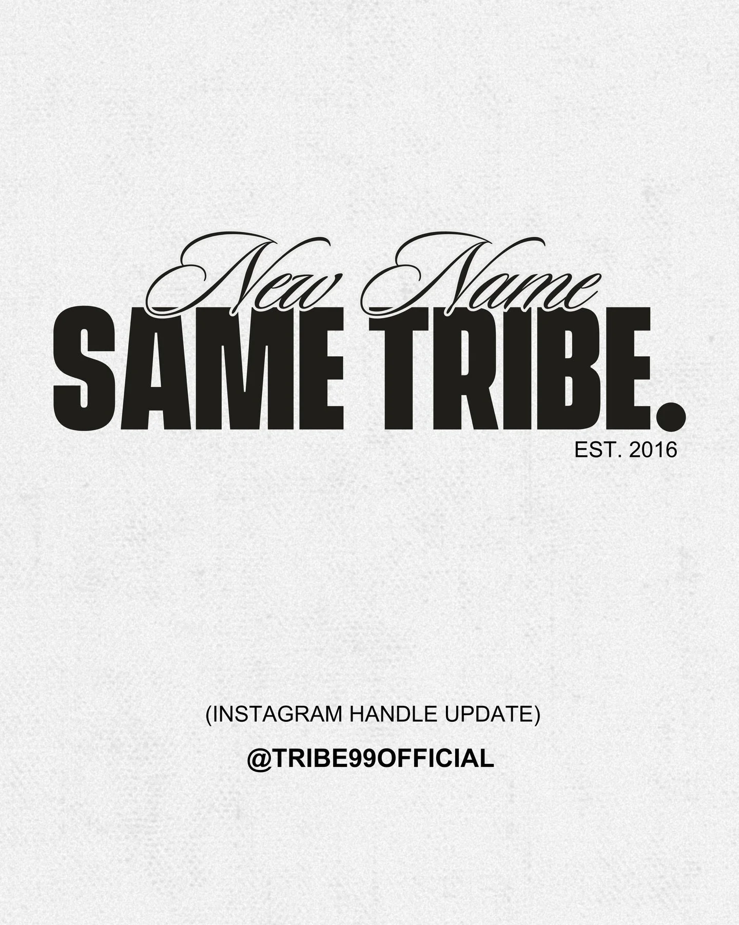 An update worth sharing ✨

Our Instagram handle is now @tribe99official 

That&rsquo;s it. That&rsquo;s the update.😉

#TRIBE99 #danceteam